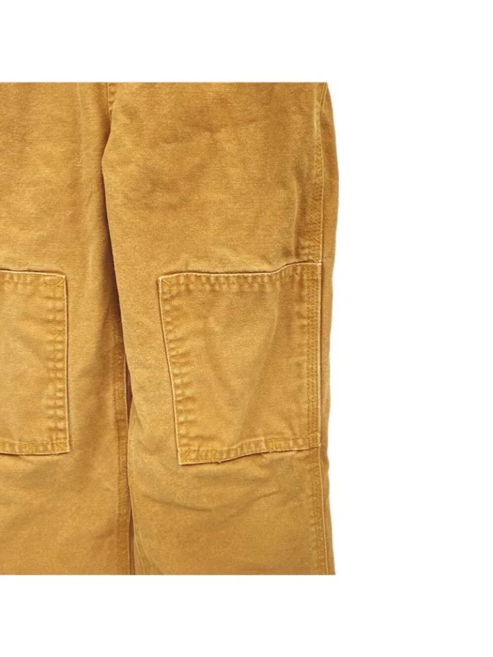 Carhartt Toddler Bib Overalls 4T Brown Duck Canvas Flannel Lined Double Knee